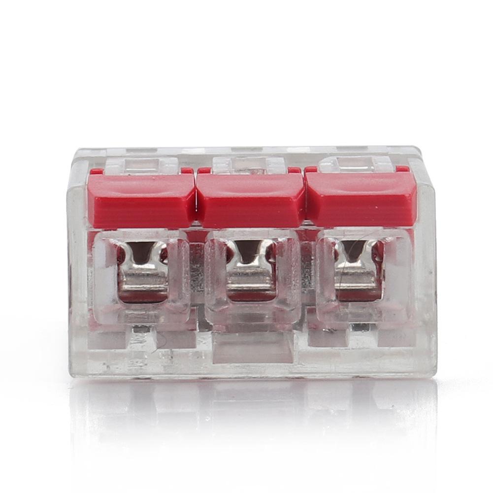 48 Pcs/box Car Quick Connect Terminal Red Blue Nylon PA Copper Nickel/Tin Plating Wire Connector Trailing Frog Power Terminal