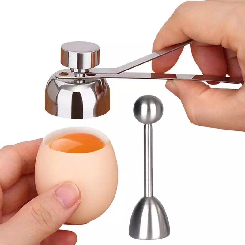 Egg Topper Cutter Shell Opener Stainless Steel Practical Egg Tools Egg Opener Breaker Cracker Kitchen Tools Accessories