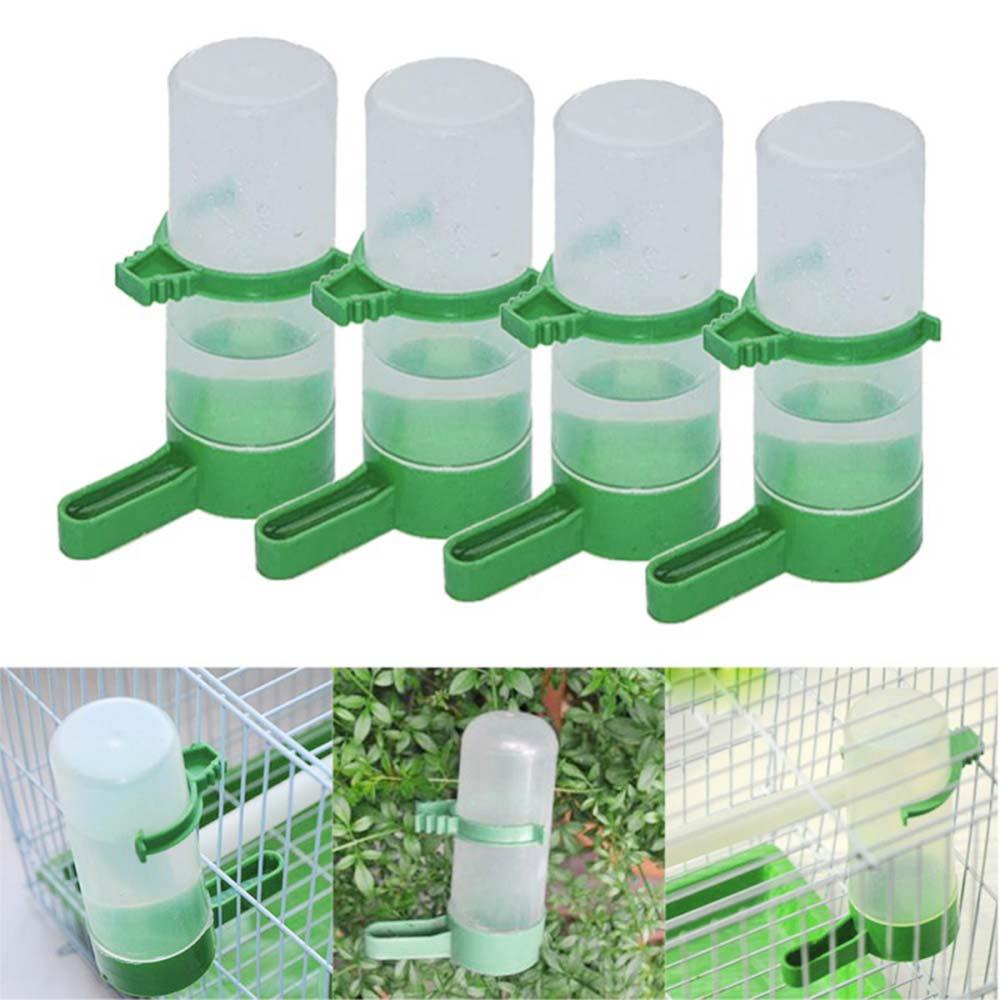 Water Feeder for Bird Cage 4Pcs Pet Lovebirds Food Feeder Bird Feeder with Clip Waterer Budgie Aviary Drinker