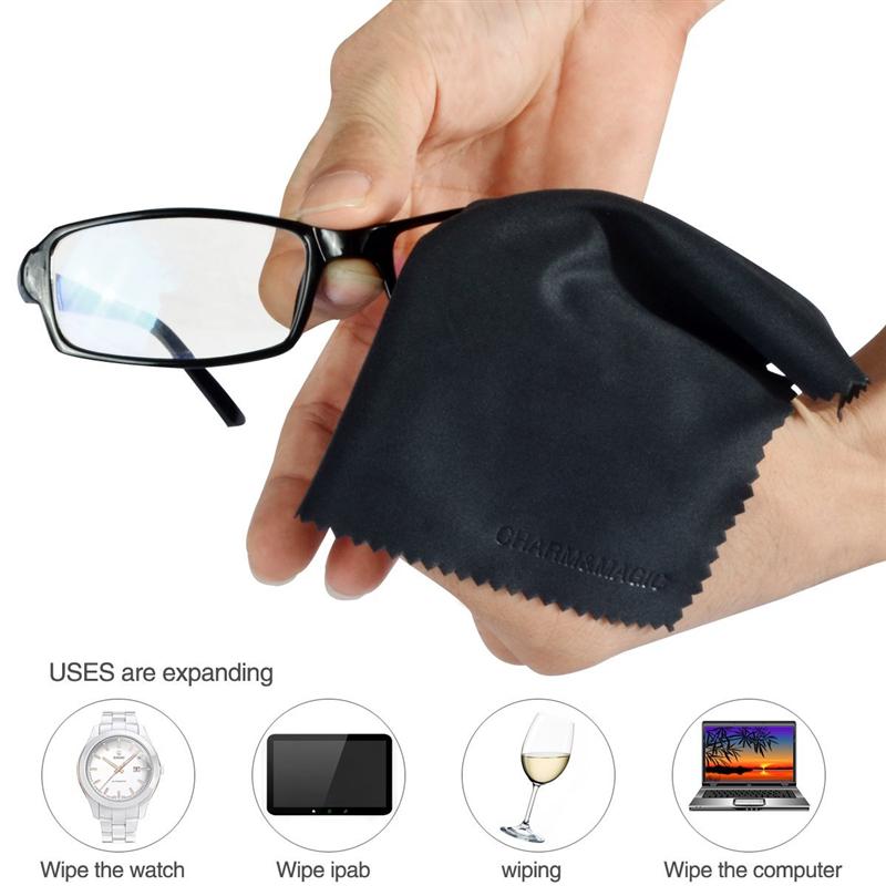 Luoem 6 kpl mikrokuituliinat silmälaseille näytöt linssit tabletit puhelimet kannettavat lcd herkät pinnat puhdas linssiliina 14 x 18cm