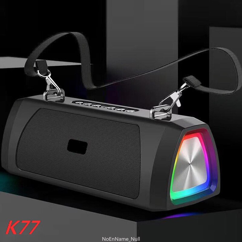 Leistungsstarker, lauter dual-lautsprecher mit bluetooth, tragbarer led-subwoofer, wasserdichter boombox für computer, desktop und partys