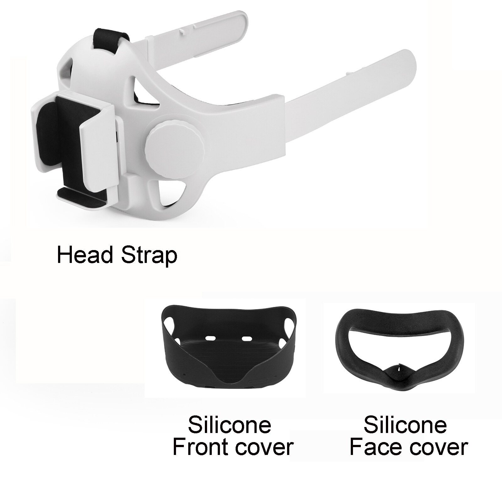 Head Strap For Oculus Quest 2 Elite Head Strap Adjustable Facial Interface Comfort For Oculus Quest 2 VR Glasses Accessories: set C