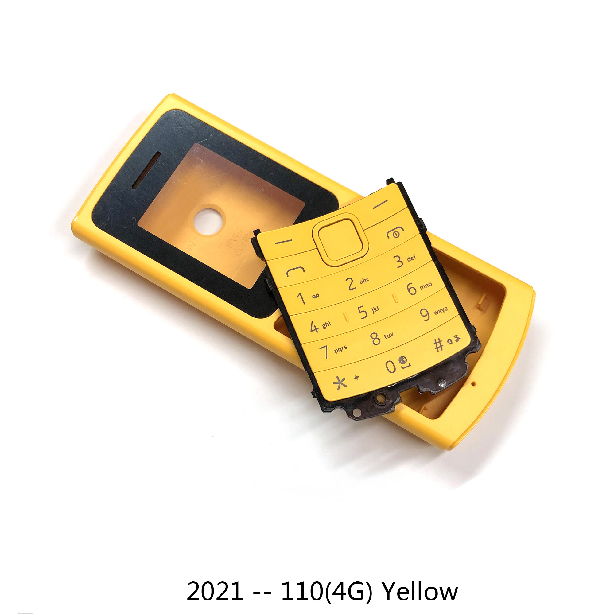 Phone Housing Cover For Nokia 105 4G AT-1389 110 4G case Keypad Back Battery 110 Mobile Phone Case Dual card version