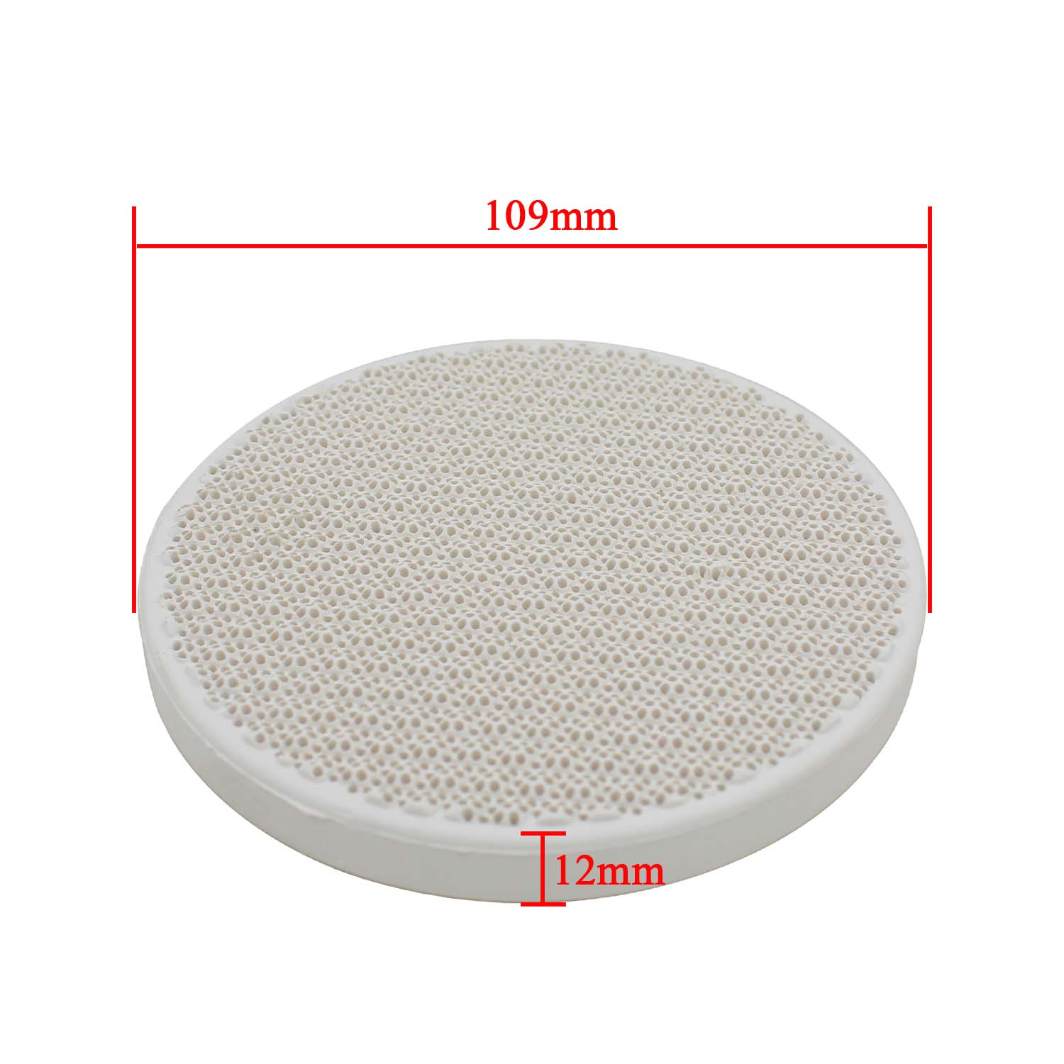block for gas stove gas heater camping bbq barbecue infrared ceramic burner plate Honeycomb ceramic: 109x12mm