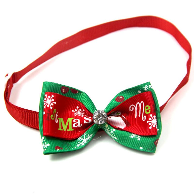 1pcs Reflective Pet Bow Tie Pet Collar Puppy Bows Cat Kitten Necktie Lovely Pets Grooming Accessories Pet Christmas Series: 11