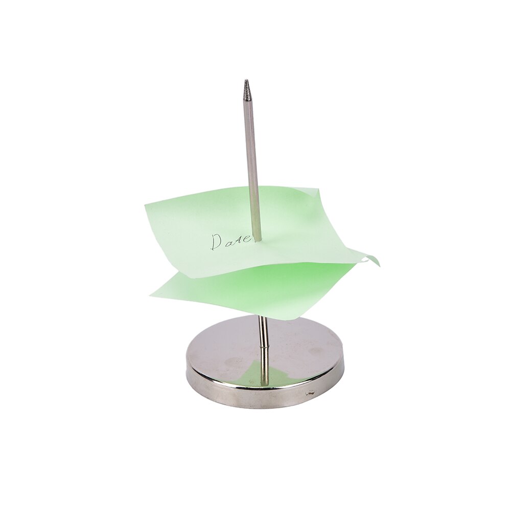 1Pcs Rvs Rechte Staaf Papier Memo Houder Bill Vork Vork Voor Ontvangst Ontvangst Note Spike Stick !