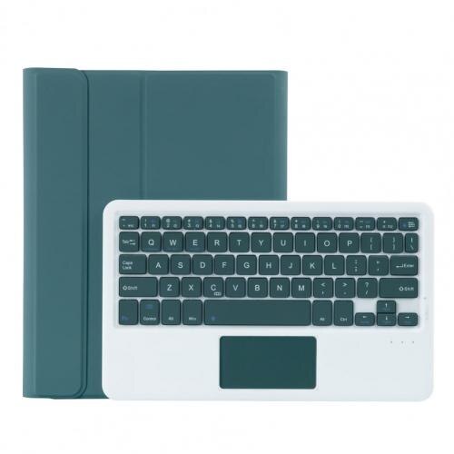 Bluetooth-compatible Tablet Keyboard for iPad 11 Inch Tablet Keypad Case Touchpad Keypad Keyboard Case teclado inalámbrico: Dark Green Upgrade