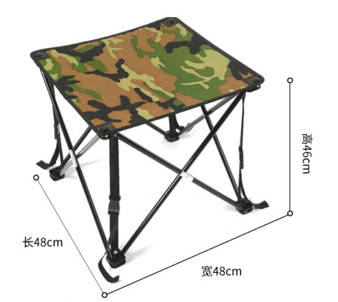 Bärbart hopfällbart fyrkantigt skrivbord 47 x 45 x 47m fiske camping bbq bord fällbart vandringsdisk trädgård utomhus ultralätt bord  b493