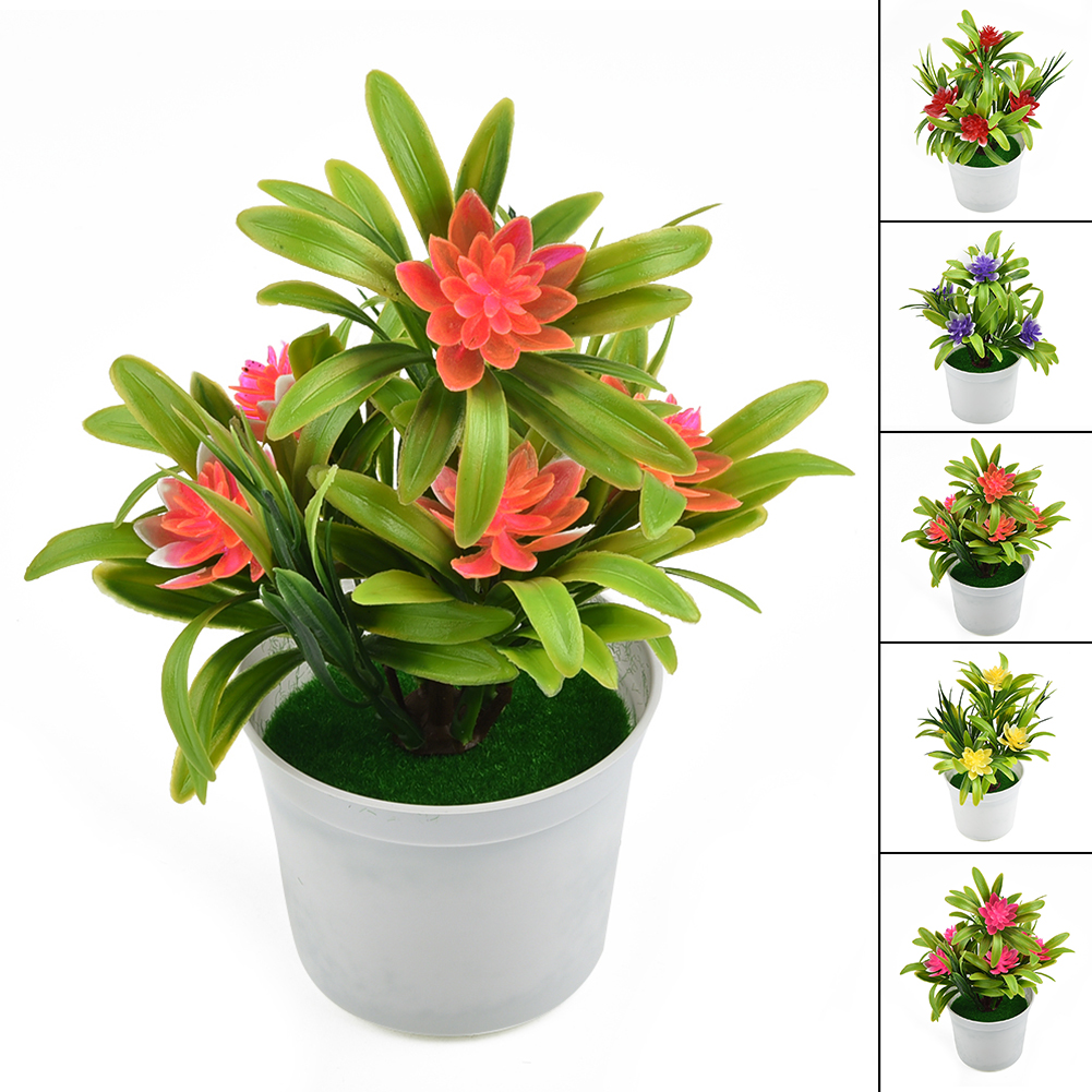 Künstliche Pflanze Lilie Blume Topfpflanzen Zuhause Hochzeit Wohnzimmer Tisch Einkaufen Dekor Künstliche Wasserpflanzen Bonsai Kunststoff