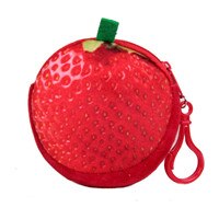 1Pcs Vrouwen Mini 3D Fruit Portemonnee Mini Handtas Key Mini Bag Vrouwelijke Rits Kleine Portemonnee Meisjes Portemonnee portemonnee: Stawberry