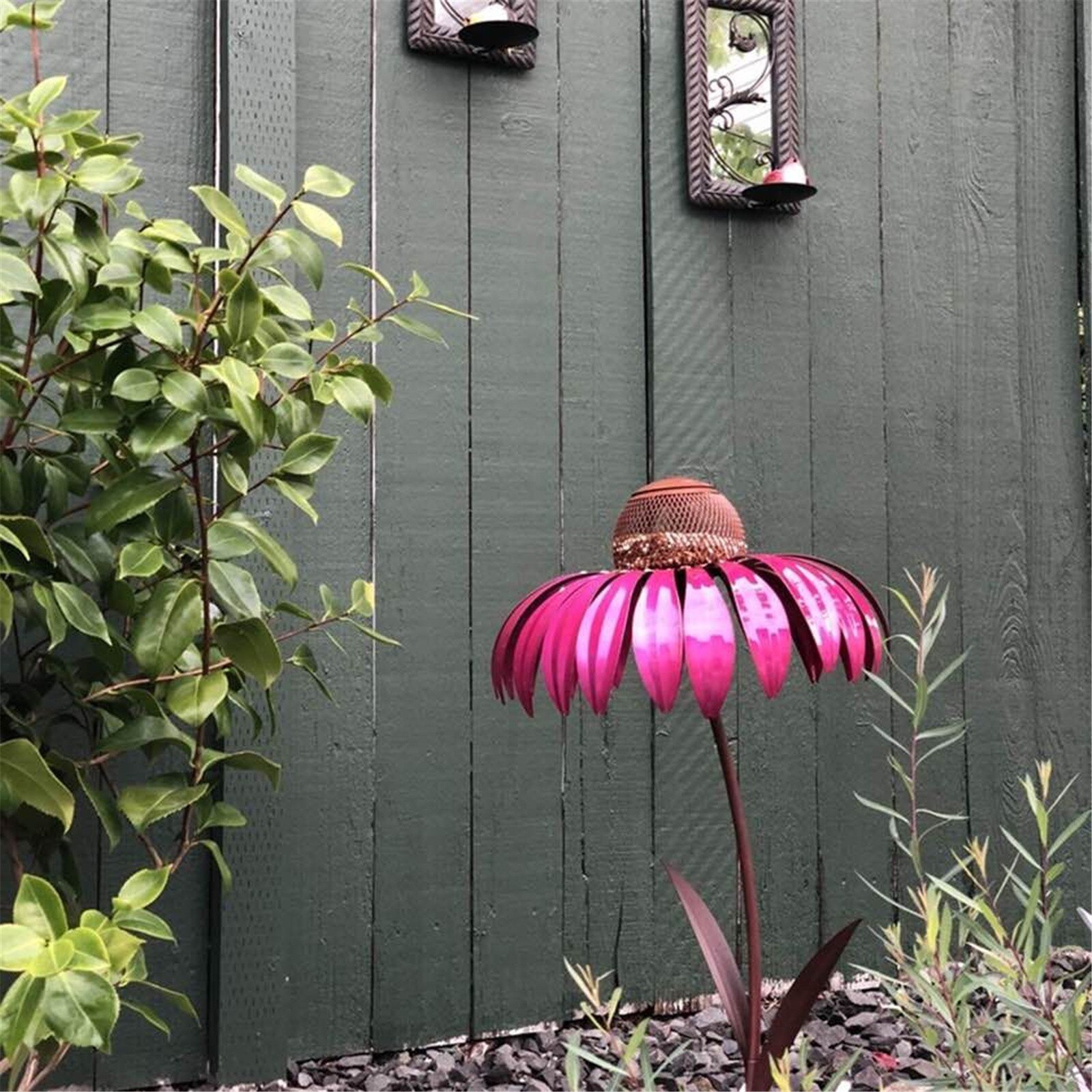 Bird Ensation Pink Coneflower Bird Feeder Wild Bird Feeder Gazebo Hummingbird Feeder Yard Garden Decor Кормушка Для Птиц #1: Pink