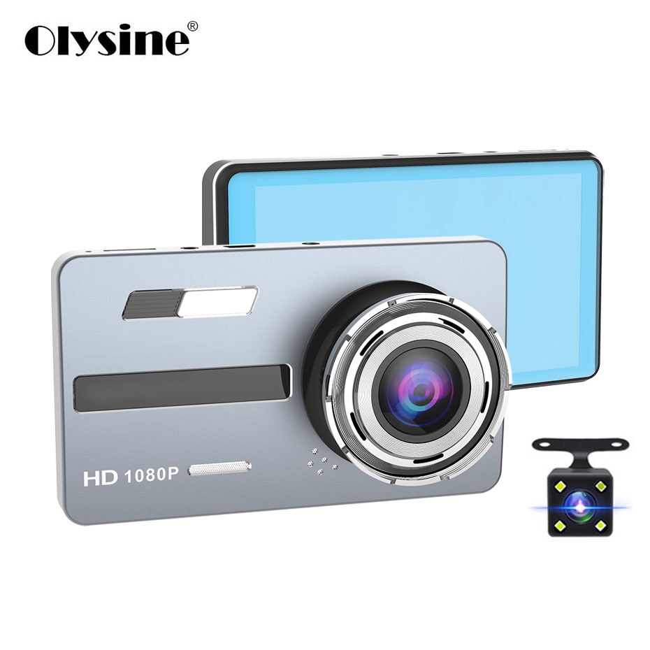 Olysine 4.5 ''Ips Scherm Dash Cam Full Hd 1080P Auto Dvr Video Griffier Rijden Recorder Nachtzicht Met achteruitrijcamera D3