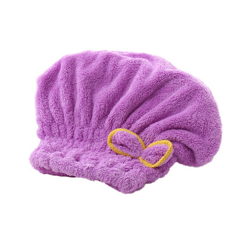 Mikrofiber badehåndklæde hår tør hurtigtørrende dame badehåndklæder blødt badehætte dame turban hoved wrap badning tilbehør til badeværelset: Z