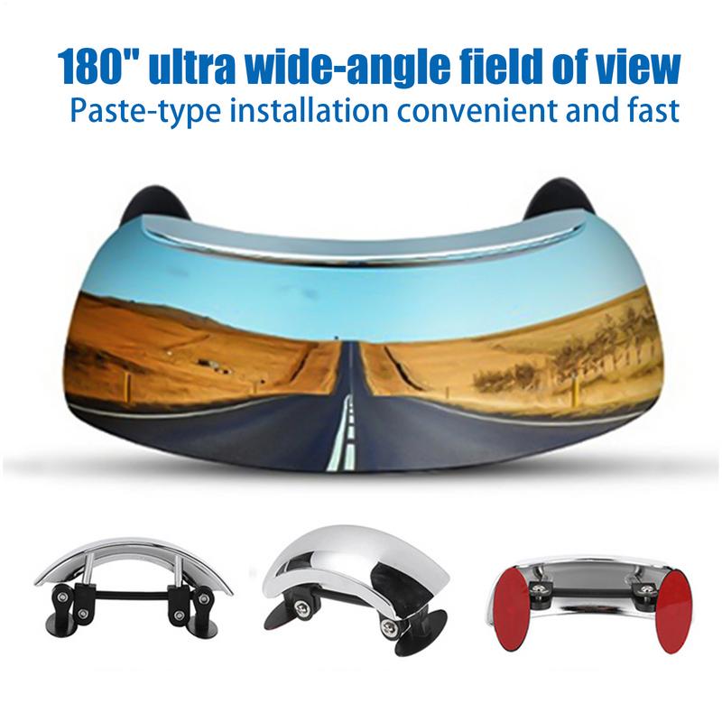 180 Degree Blind Spot Mirror Motorcycle Windshield Wide Angle Rearview Mirror Clear Parabolic HD Convex Mirror Motorbike Part