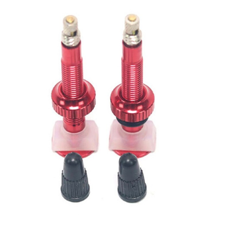 Bicycle Valve for Road Tubeless Rim Alloy Stem Brass Core Cap