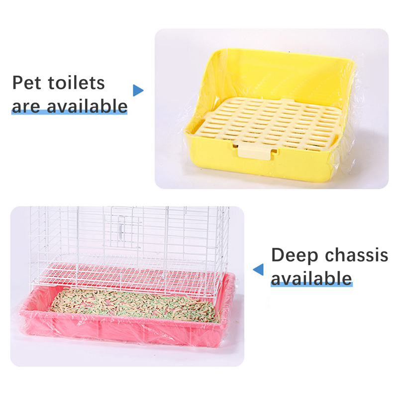 10 teile/satz Haustier Tablett Einweg PE Filme Kaninchen Wurf matt KäFeige Tablett Abdeckung KäFeige Chassis Film Abdeckung Wc Große Ändern Pad