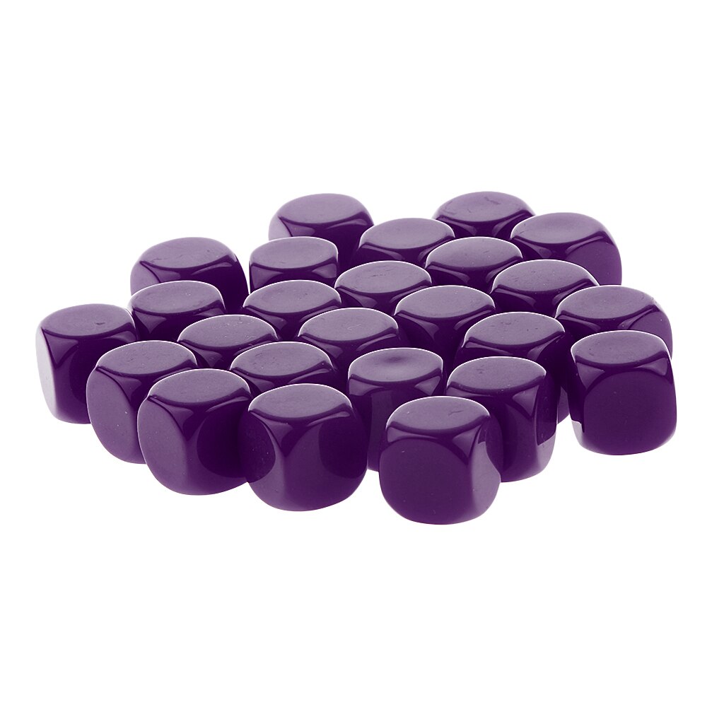 Conjunto de dados de 6 lados, 25 peças, d6, d &amp; d, trpg, jogo de personagem, jogos de festa, cubos de contagem: Purple