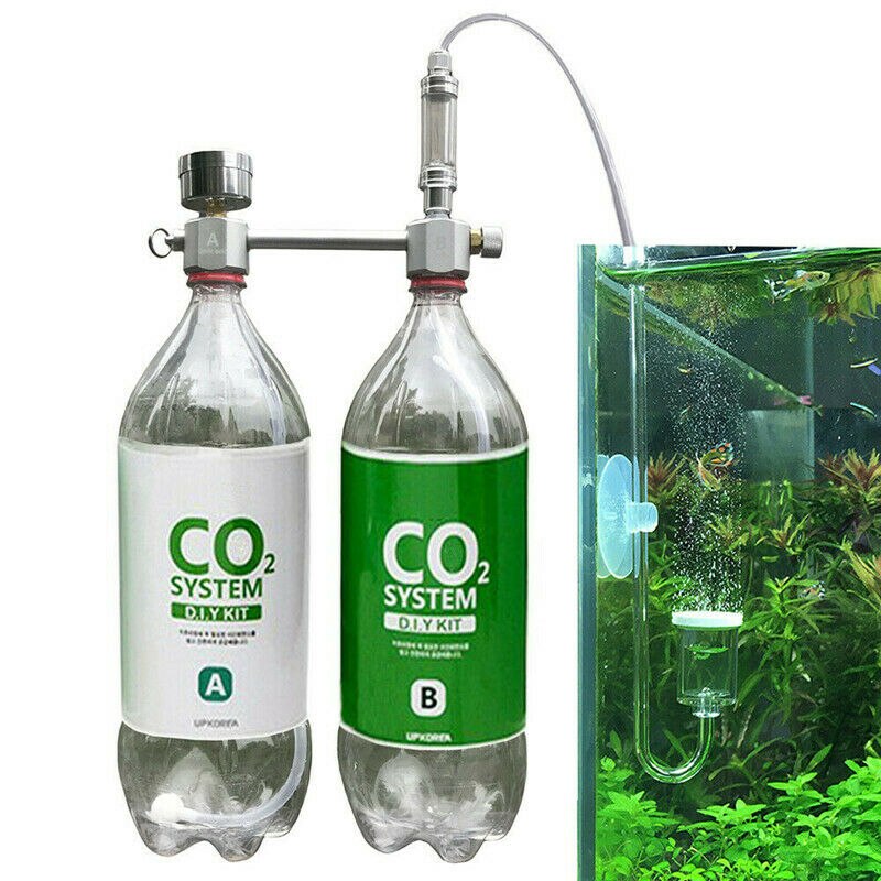 High Strength Silver CO2 Generator for Plants Aquarium CO2 DIY System Kit Pressurized w/ Bubble Counter CO2 Equipment