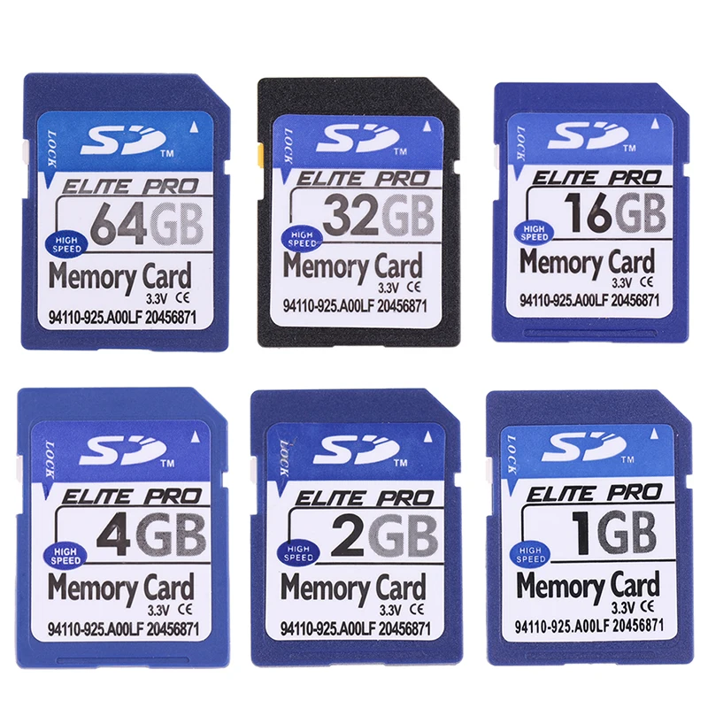 1 tarjeta SD de 1GB, 2GB, 4GB, 8GB, 16GB, 32GB, 64GB, tarjeta de memoria Flash Digital segura con funda protectora de joya