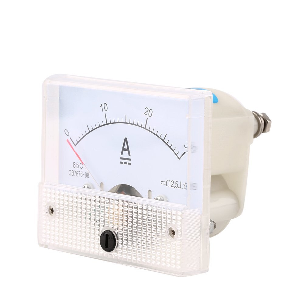 DC30A Analog Ammeter Panel Portable 0-30A Current Meter Durable Analog Amperemeter Panel Meter Gauge