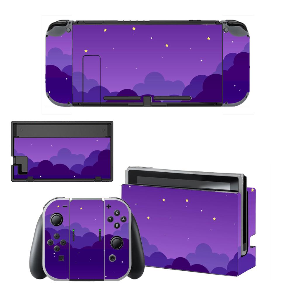 Starry Sky Star Screen Protector Sticker Skin for Nintendo Switch NS Console Dock Charger Stand Holder Joy-con Controller Vinyl: KQBYSNS0036