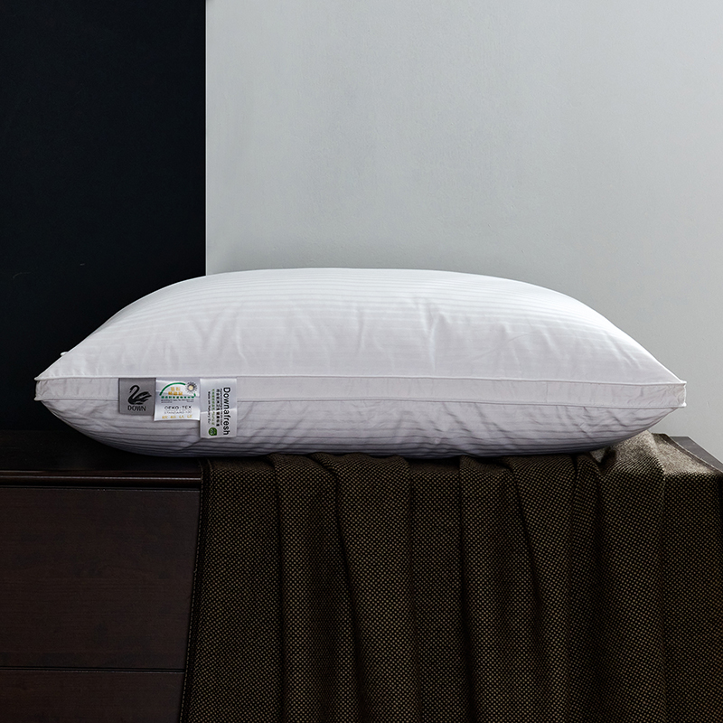 100% Goose Down Pillows Neck Pillows for Sleeping Bed Pillow 100% Cotton Cover with Goose Donw 1pc Hotel Collection Soft Comfort: 43*73 / green