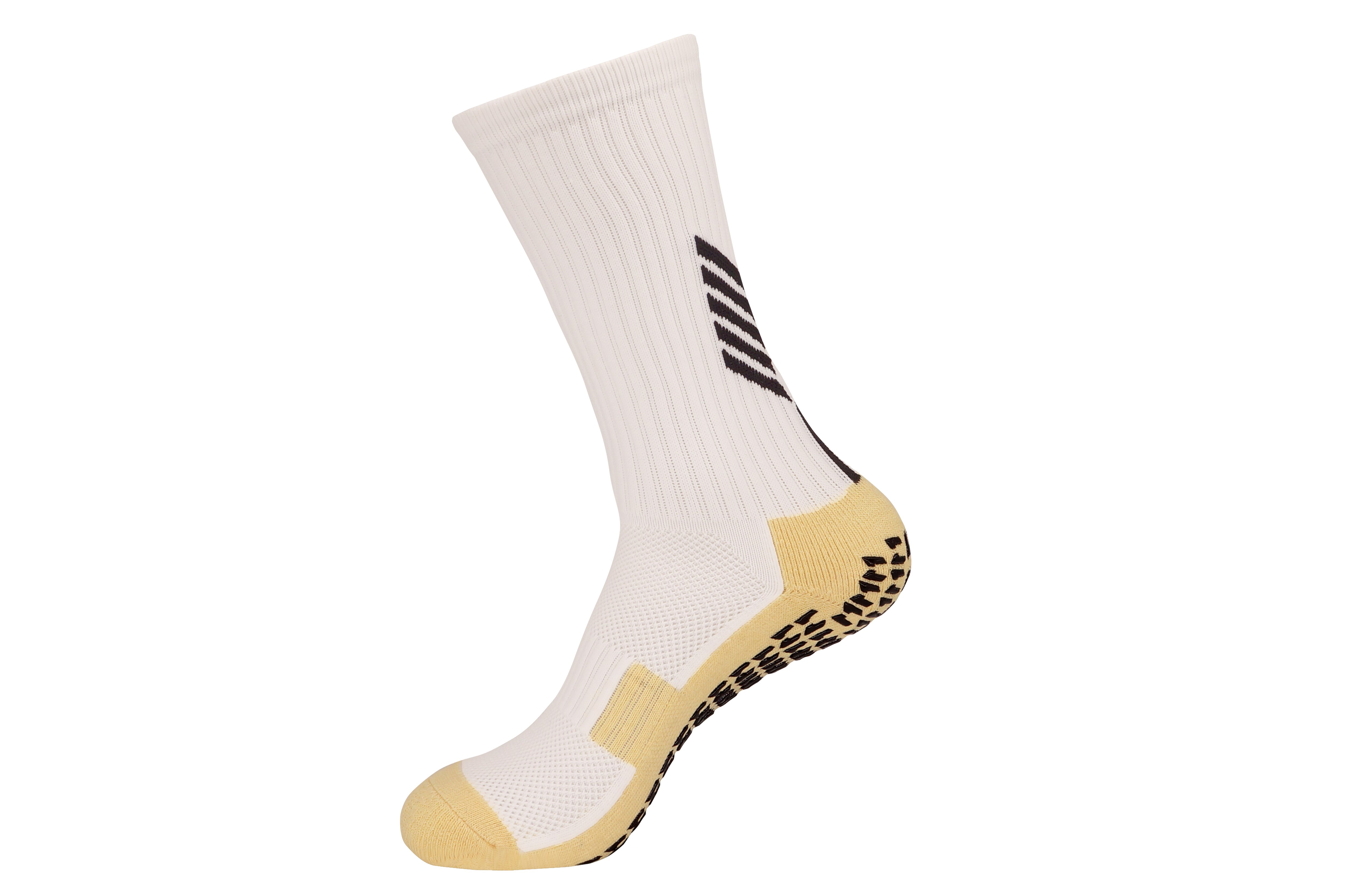 Neue Fußball Socken Anti Slip Fußball Socken Männer Sport Socken Gute Baumwolle Calcetines Die Gleichen Art Wie Die Trusox 9 farben: WHITE / M