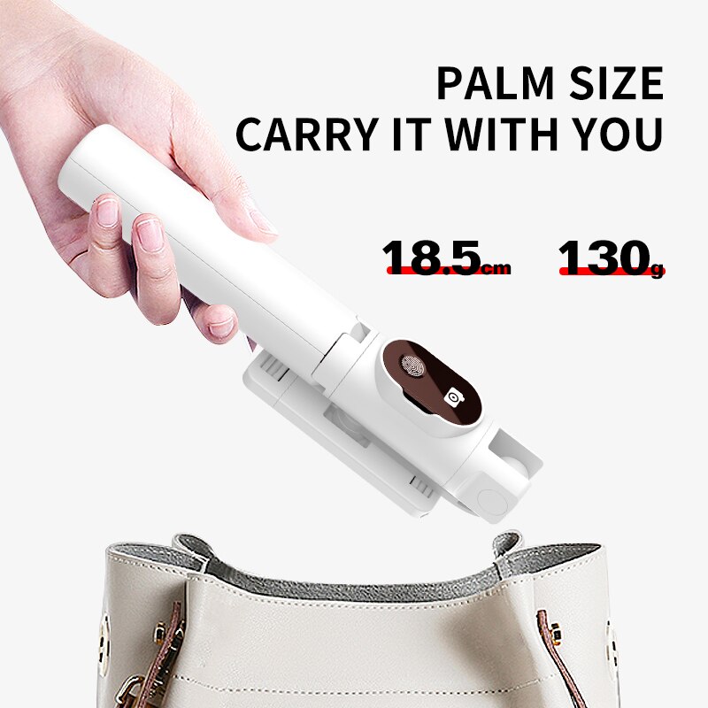 Portable Rotation Blutooth Self Stick For iPhone 12 11 Pro Max Foldable Tablet Desk Monopod Tripod Live Photo Self-Timer Holder