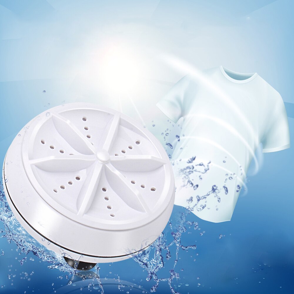 Portable Rotating Clothes Washer Mini Ultrasonic Washing Machine Turbo USB Removes Dirt Washer For Home Clothes Cleaning Tool
