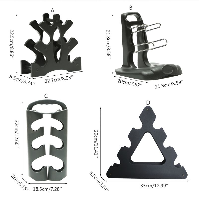 Top Dumbbell Rack Compact Dumbbell Bracket Free Weight Stand for Home Gym Exercise