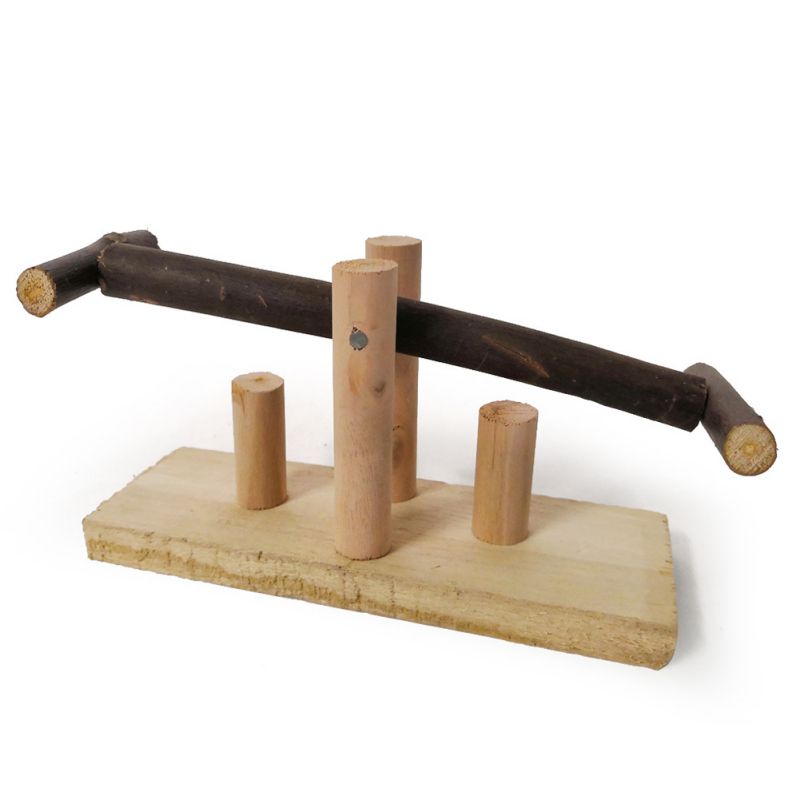 ·kæledyr papegøje gyngestol i træ gyngestol stativ stativ legetøjsgynge springbræt legetøj til fuglebur m