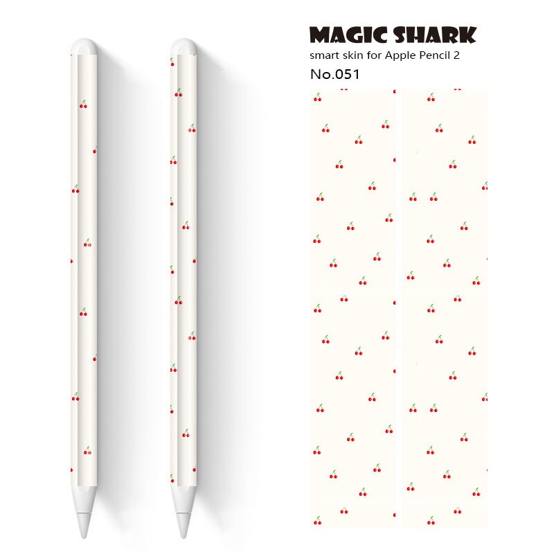 Magic Shark Cute Cartoon Rabbit Bear Ultra Thin 3M PVC Film Case Skin Tape Sticker for Apple Pencil 2 Stylus: 051
