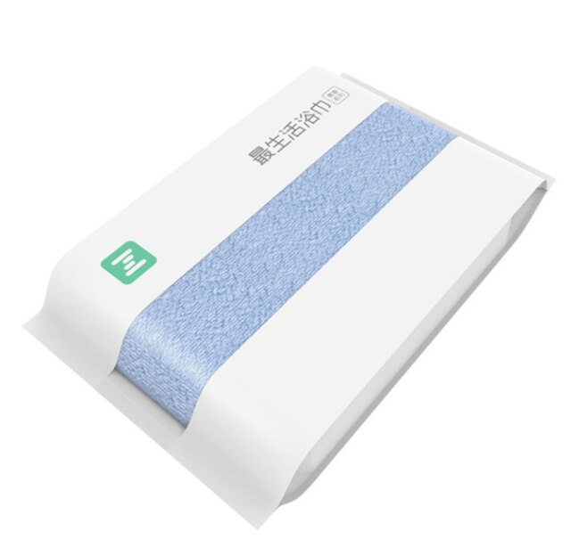opprinnelig xiaomi mijia zsh badehåndkle 100%  bomullshåndklær baderomsfarger svært absorberende badehåndklær dårlig 27.5 x 55 tommer: Blå