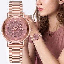 Vrouwen Horloges Luxe Strass Rose Goud Dames Horloges Vrouwen Armband Horloge Voor Vrouwelijke Klok Relogio Feminino