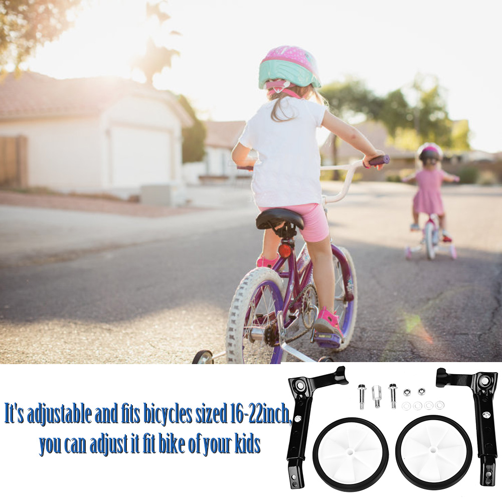 Universelle cykeltræningshjul børn børn cykel sidehjul cykelstabilisator 16-22 "cykeltilbehør