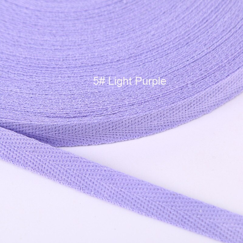 50 Yards/Roll 20mm Cotton Ribbon Herringbone Twill Bias Binding Tape For Bag Clothing Strap Handmade Garment Sewing 37 Colors: 5 light purple 20mm