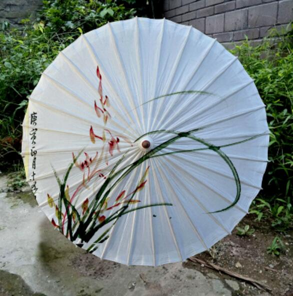 Paraguas chino de papel para el aceite parasol japonés de papel para mujeres paraguas rojo azul para hombres para , exhibición, decoración del hogar: A