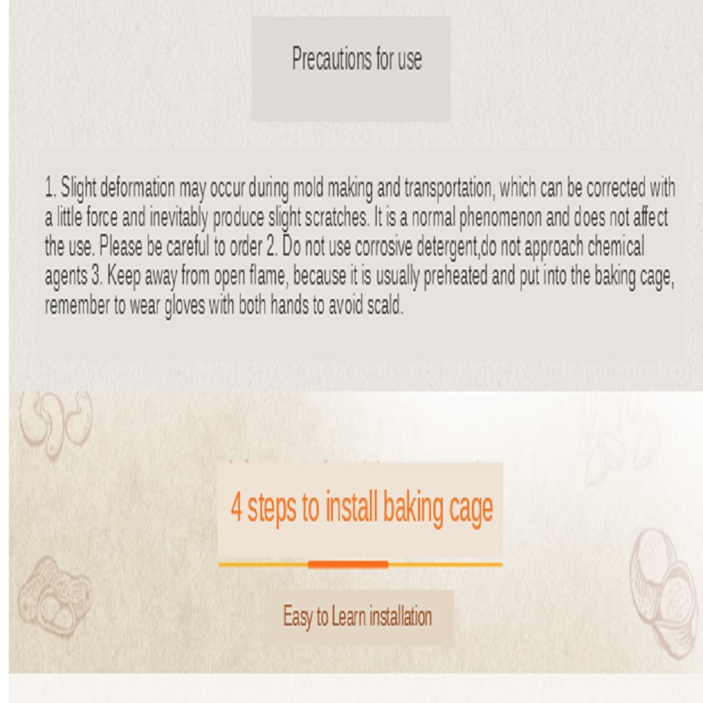 Utensilio de vajilla para horno para asar, de acero inoxidable, para el hogar, asador de parrilla, cesta para hornear, Tuercas giratorias, granos de maní, parrilla para barbacoa