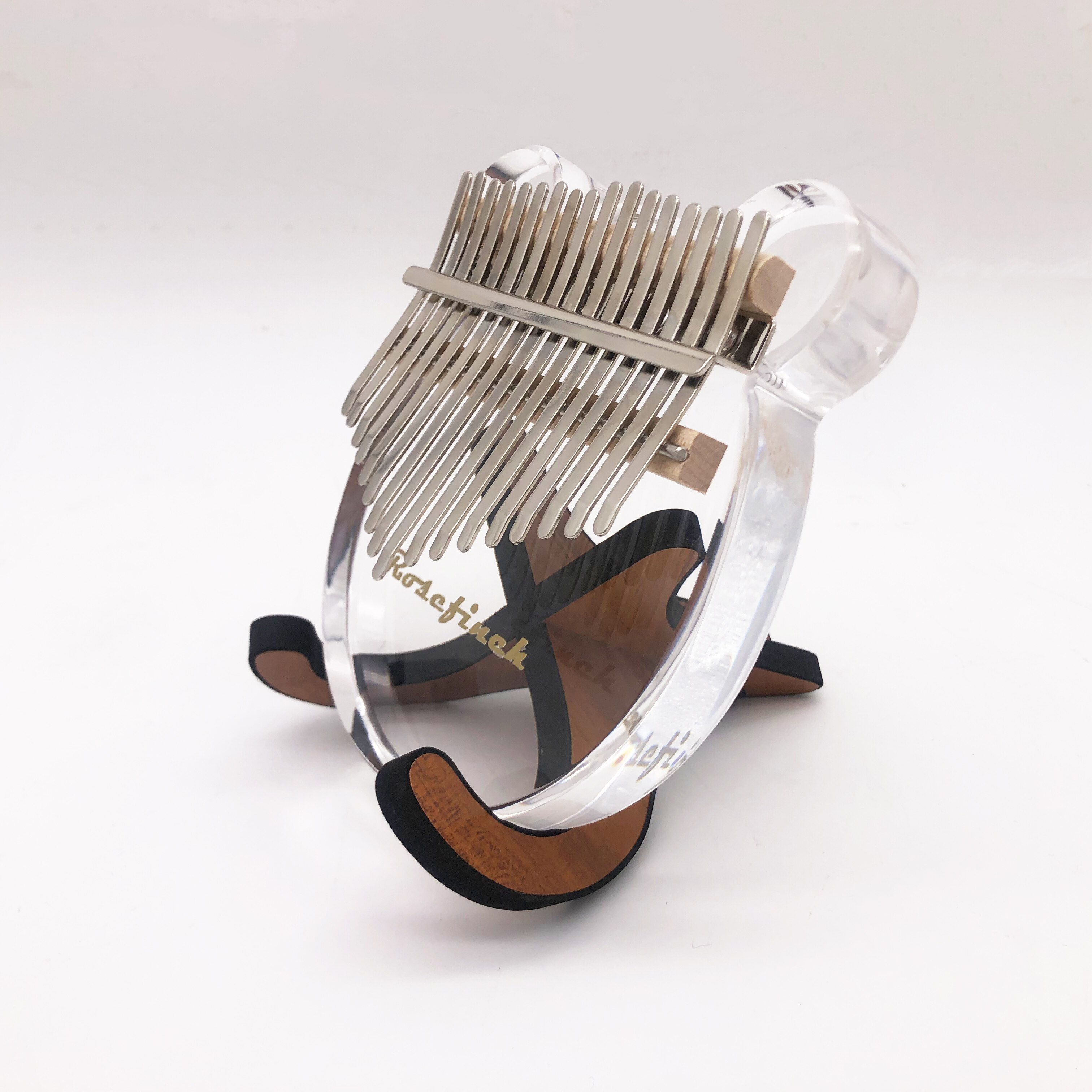 Kalimba, cristal acrílico, 17 teclas, Piano de pulgar transparente con sintonizador, caja de martillo, Manual, oso de cristal, Kalimba, instrumento musical KLB01