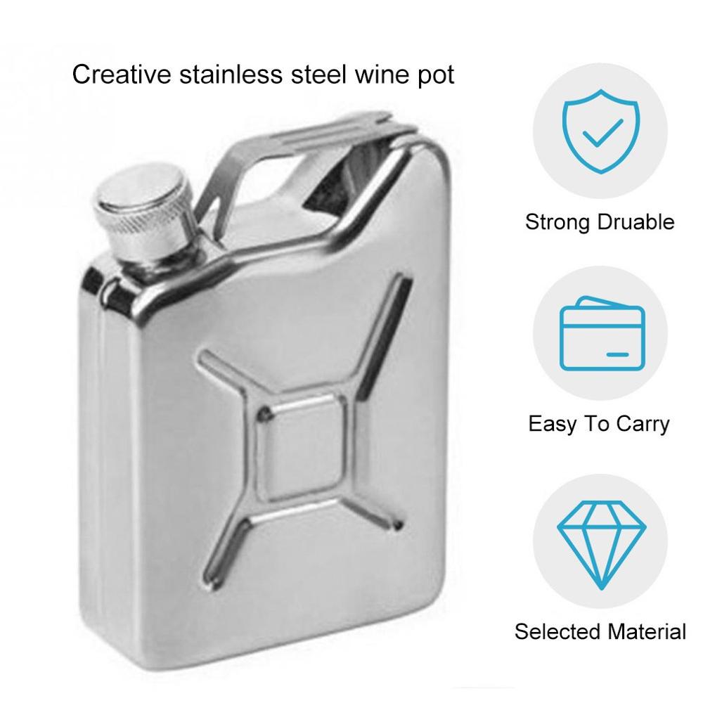 Sommar 5 oz jerrycan olja jerry can sprit höftkolv rostfritt stål vin potten jerrican bränsle bensin bensin burk