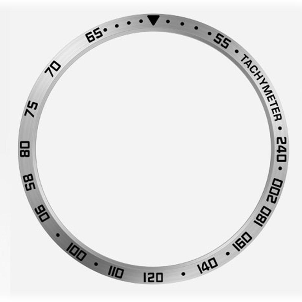 Obudowa ze stali nierdzewnej smartwatch do Samsung Galaxy Watch 3 45mm 41mm tarcza Bezel pierścień samoprzylepna ochrona przed zarysowaniem metalowa obudowa: E Silver / Galaxy Watch3 45mm