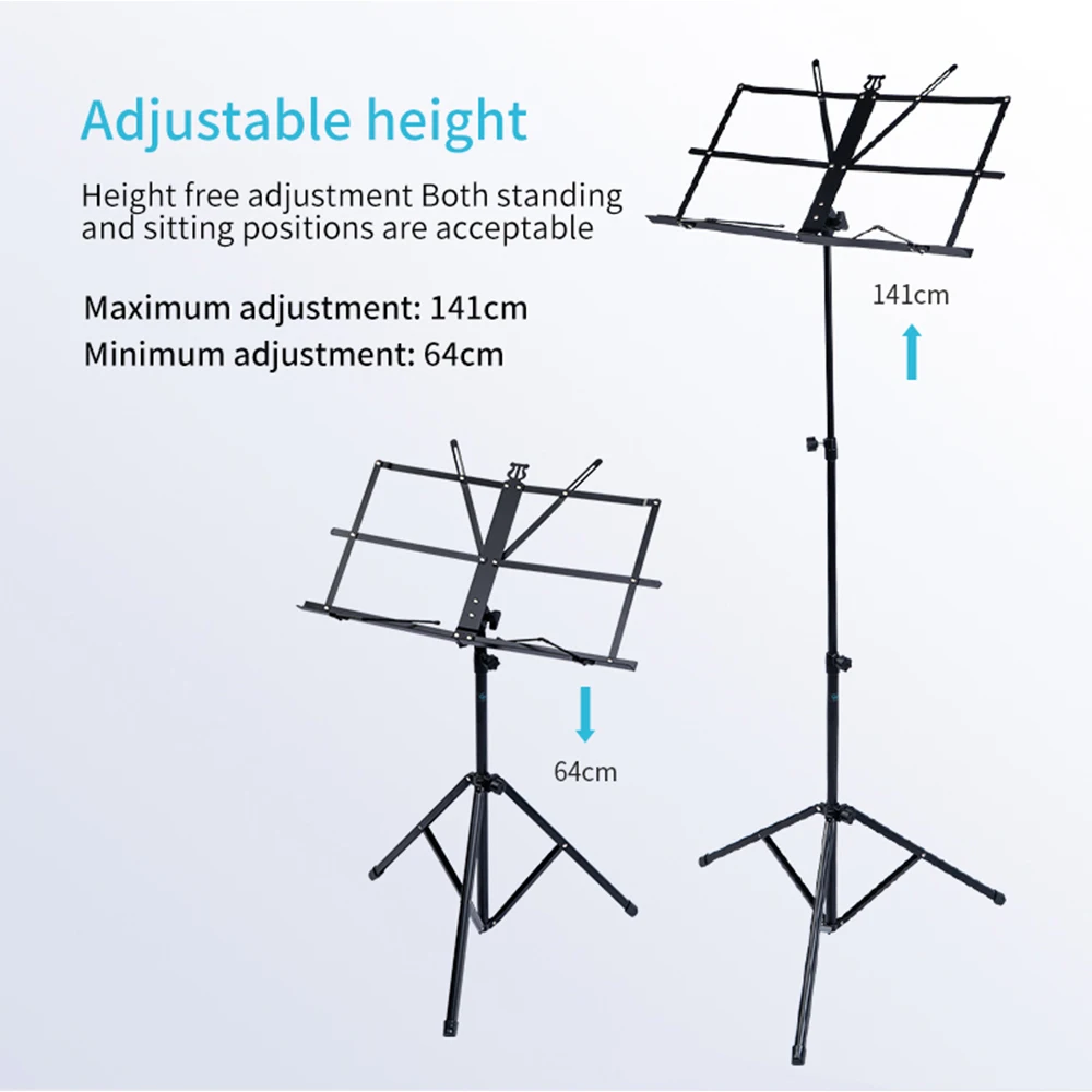 Folding Music Sheet Stand Portable Aluminum Alloy ... – Vicedeal