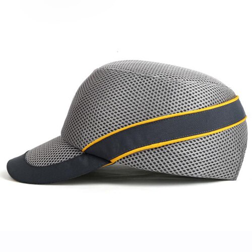 Bump cap sikkerhedshjelm arbejdssikkerheds hat åndbar sikkerhed lette hjelme baseball stil til udvendige dørarbejdere gmz 003: Grå sikkerhedshjelm
