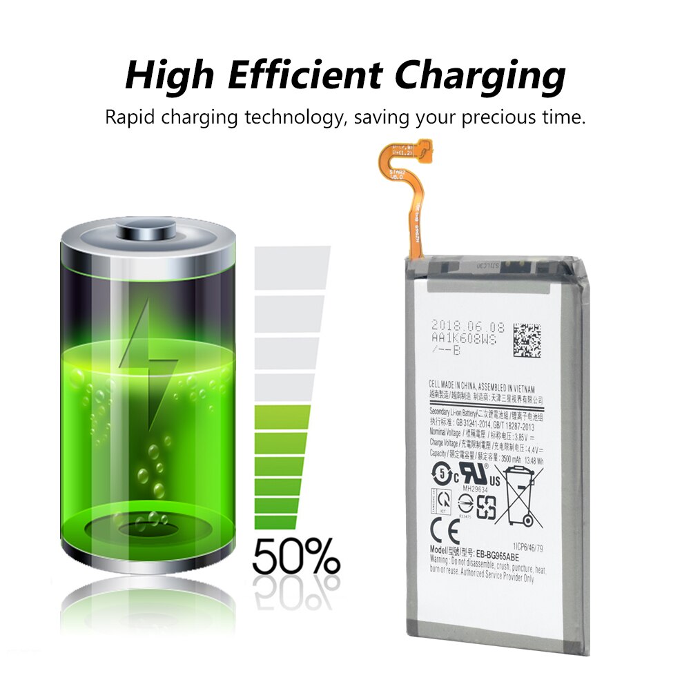 EB-BG965Abe Lithium-Ersatz praktisch Akku Für Samsung Galaxis S9 + S9 Plus G965F SM-G965 / SM-G9650 / SM-G965F 3500mah batterie