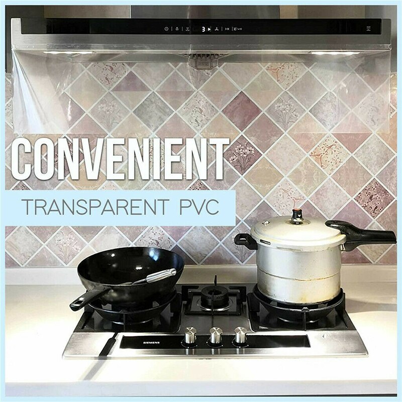 Huva anti-rök lock röksköld av olja dragskåp absorberar rök olja pvc transparent  k888