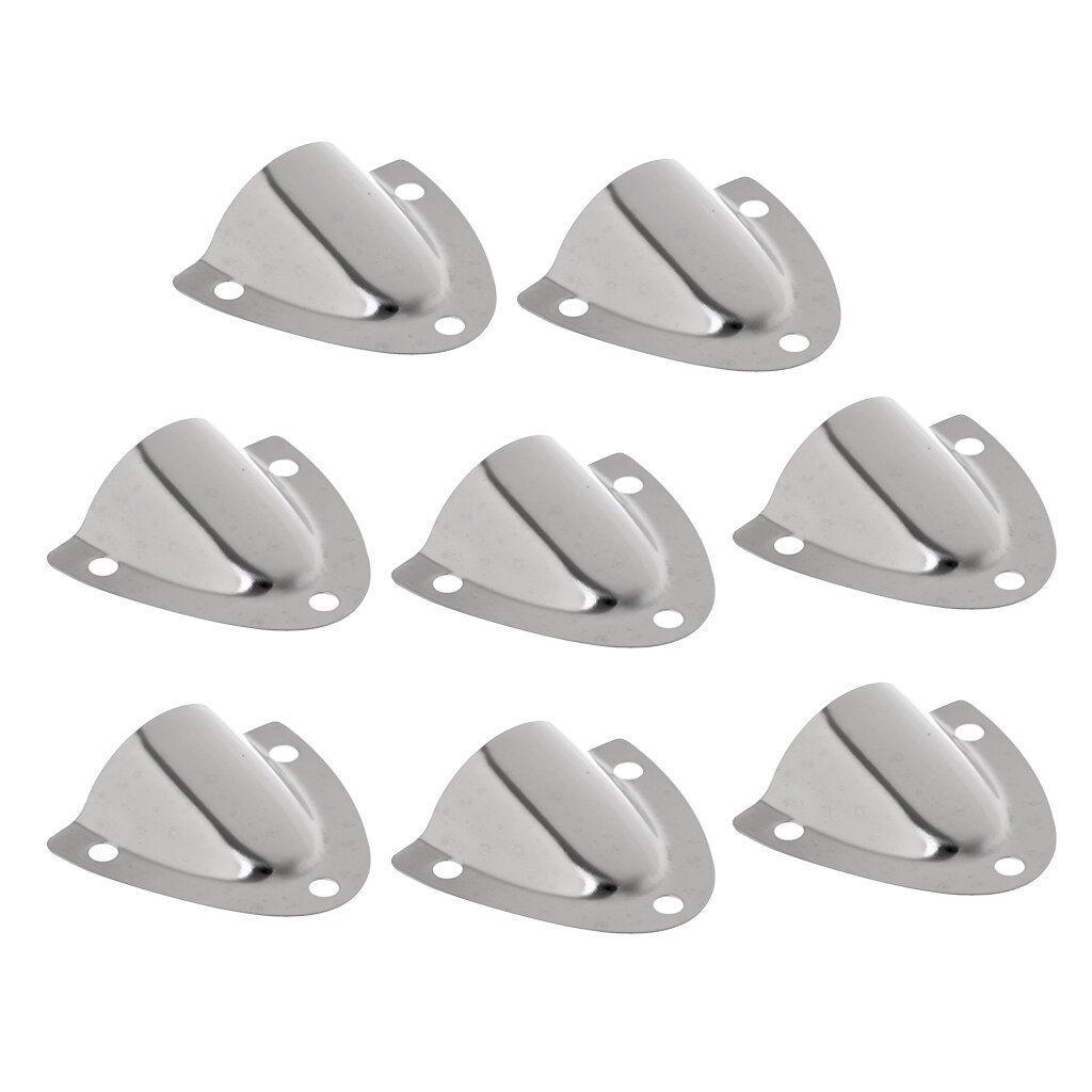 8x Small Clam Shell Vent Cowl Ventilator 316 Stainless Steel Marine Hardware - 1.57 x 1.77 inch