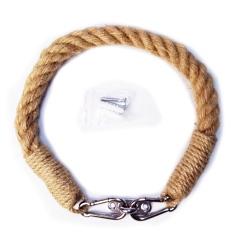 3 Hemp Rope Roll Holders Perforated Toilet Toilet Paper Storage Paper Holder