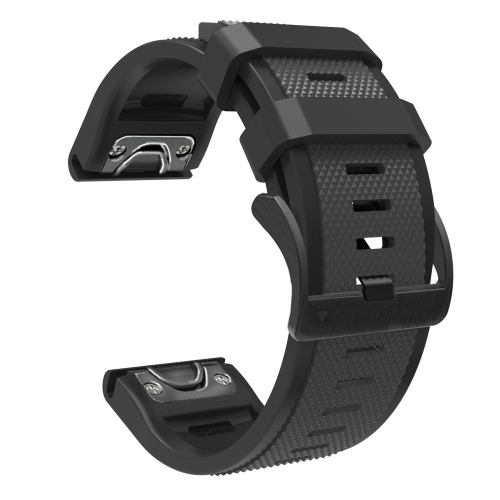 26mm Sport Silicone Watchband Wriststraps for Garmin Fenix 6X Pro 5X Plus 3 3HR Easy Fit Quick Release wirstbands Correa: H