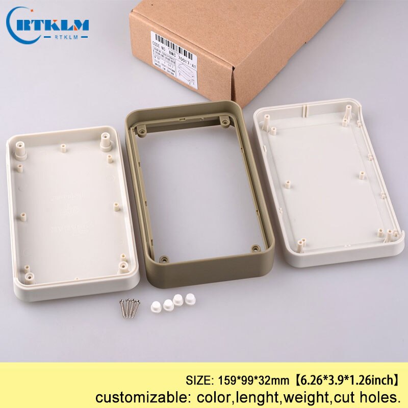 Handheld electronics project cases abs desktop plasitc enclosure 159*99*32mm pcb diy wire connection box diy speaker box