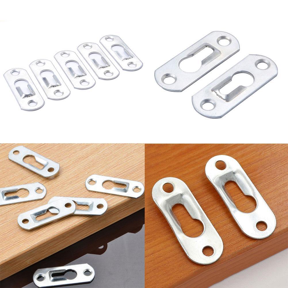 Iron Hanging Plate Keyhole Hangers Hardware For Mirror Picture Accessories Painting Home Frames Oil V5U8